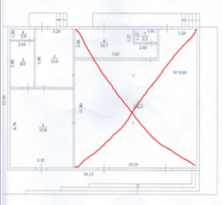 ������ ��������� 61,8 �2/ ������������� 3 � /�. ��������� 350 � ���� 8