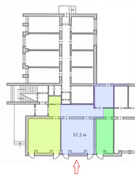 Оренда 57,2 м² на Бальзака 64 - фасад, 2 входи, без сходинок фото 8 Оренда 57,2 м² на Бальзака 64 - фасад, 2 входи, без сходинок фото 8