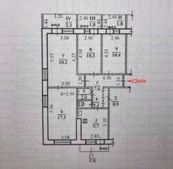 ������ 4-� �������� (84 �2) � ������ ��. ������������ / ��������� ���� 8