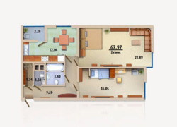 Продам 2к квартиру вул. Клавдіївська 40в, Новобіличі, Академмістечко. фото 17 Продам 2к квартиру вул. Клавдіївська 40в, Новобіличі, Академмістечко. фото 17