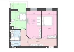 Новая двухкомнатная квартира в тихом, уютном месте! фото 1 Новая двухкомнатная квартира в тихом, уютном месте! фото 1