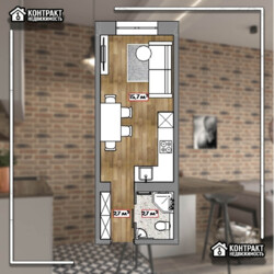 Смарт-квартира под ремонт. Urban City 4 этаж. Выгодная реализация! фото 3 Смарт-квартира под ремонт. Urban City 4 этаж. Выгодная реализация! фото 3