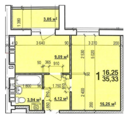 Однокомнатная квартира ЖК Мира 3 ХТЗ Индустриальная AM-801 фото 5 Однокомнатная квартира ЖК Мира 3 ХТЗ Индустриальная AM-801 фото 5