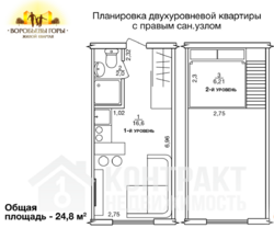 Продам 2х ур. квартиру Воробьёвы горы 2 на Полях фото 13 Продам 2х ур. квартиру Воробьёвы горы 2 на Полях фото 13