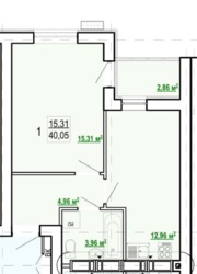 Продам 1 ком квартиру в новострое ЖК Гидропарк фото 4 Продам 1 ком квартиру в новострое ЖК Гидропарк фото 4