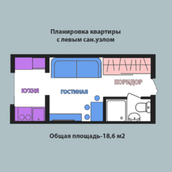 Продам гостинку ЖК Воробьевы Горы на полях -3 фото 2 Продам гостинку ЖК Воробьевы Горы на полях -3 фото 2