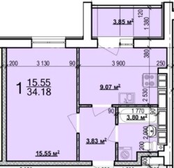 Продам 34,18м2 квартиру в ЖК Мира-3 Новострой ХТЗ Индустриальная фото 1 Продам 34,18м2 квартиру в ЖК Мира-3 Новострой ХТЗ Индустриальная фото 1