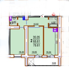 ������ 2-� ��������� �������� � ����� 23 �������, �������, ������� ����, ��������� ���� 1