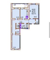 Продам 3 комнатную квартиру возле метро 23 август, в 15-ти минутах ходьбы к дому. фото 2 Продам 3 комнатную квартиру возле метро 23 август, в 15-ти минутах ходьбы к дому. фото 2