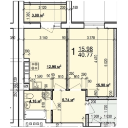 �������� !!! ������ 1 �.��. 40.77 �2 �� ����-3 ����������� ��� ���� 5