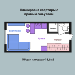 Продам гостинку ЖК Воробьевы Горы на полях -3 фото 3 Продам гостинку ЖК Воробьевы Горы на полях -3 фото 3