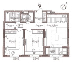 Продам 2-х комнатную квартиру з парко-місцем в ЖК Камертон фото 2 Продам 2-х комнатную квартиру з парко-місцем в ЖК Камертон фото 2