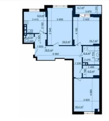 ЖК Пролисок, ПЕРВЫЙ Дом, 3К Кв-ра 97м2. фото 4 ЖК Пролисок, ПЕРВЫЙ Дом, 3К Кв-ра 97м2. фото 4