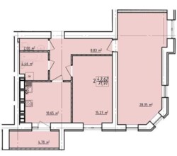 Квартира 2 - х комнатная.. ЖК Левада 2 фото 4 Квартира 2 - х комнатная.. ЖК Левада 2 фото 4