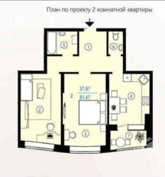 Продажа 2к,62м2, ЖК Меридиан,секция 2; фото 16 Продажа 2к,62м2, ЖК Меридиан,секция 2; фото 16