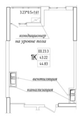 1-кімнатна квартира в ЖК Еллада, вид на вул. Генуезька