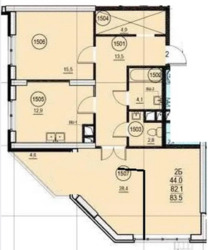 Трикімнатна квартира на Французькому Бульварі 26 від БК Стікон фото 10 Трикімнатна квартира на Французькому Бульварі 26 від БК Стікон фото 10