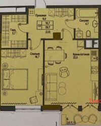Однокімнатна квартира в ЖК Перший Французький. фото 2 Однокімнатна квартира в ЖК Перший Французький. фото 2