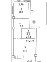 1-кімнатна квартира в ЖК Різдвяний Приморський район фото 4 1-кімнатна квартира в ЖК Різдвяний Приморський район фото 4