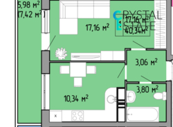 Однокімнатна квартира в Приморському районі фото 6 Однокімнатна квартира в Приморському районі фото 6
