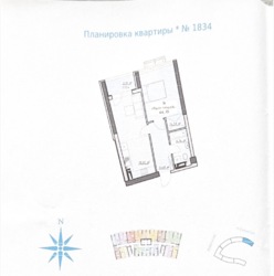 1-кімнатна квартира в ЖК Атмосфера