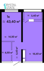 Однокімнатна квартира з видом на море, в зданому будинку Альтаїр 3, Таїрова фото 6 Однокімнатна квартира з видом на море, в зданому будинку Альтаїр 3, Таїрова фото 6