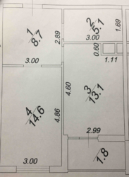 Однокімнатна квартира з ремонтом з видом вул.Краснова фото 13 Однокімнатна квартира з ремонтом з видом вул.Краснова фото 13