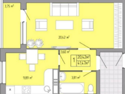 1-кімнатна квартира в ЖК Акварель 3, центр міста фото 10 1-кімнатна квартира в ЖК Акварель 3, центр міста фото 10