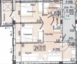 Двукімнатна квартира ЖК 7Акварель Центр Розтермінування фото 5 Двукімнатна квартира ЖК 7Акварель Центр Розтермінування фото 5