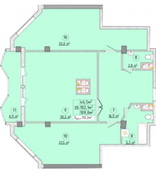 Трехкімнатна квартира в ЖК Аква Марин Пляж Золотой Берег фото 8 Трехкімнатна квартира в ЖК Аква Марин Пляж Золотой Берег фото 8