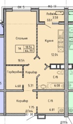 Однокімнатна квартира  на проспекті Шевченка з видом на море, через дорогу від парку Перемоги, ЖК Олімпійський