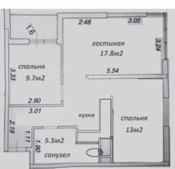 3-кімнатна квартира в 65 Перлині на Краснова фото 17 3-кімнатна квартира в 65 Перлині на Краснова фото 17