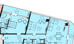 Двокімнатна квартира з видом на море, Французький бульвар, Кандинский фото 13 Двокімнатна квартира з видом на море, Французький бульвар, Кандинский фото 13