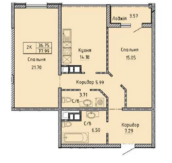 2- кімнатна квартира в ЖК Олімпійський фото 6 2- кімнатна квартира в ЖК Олімпійський фото 6