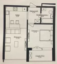 Однокімнатна квартира в ЖК Кандинський фото 5 Однокімнатна квартира в ЖК Кандинський фото 5