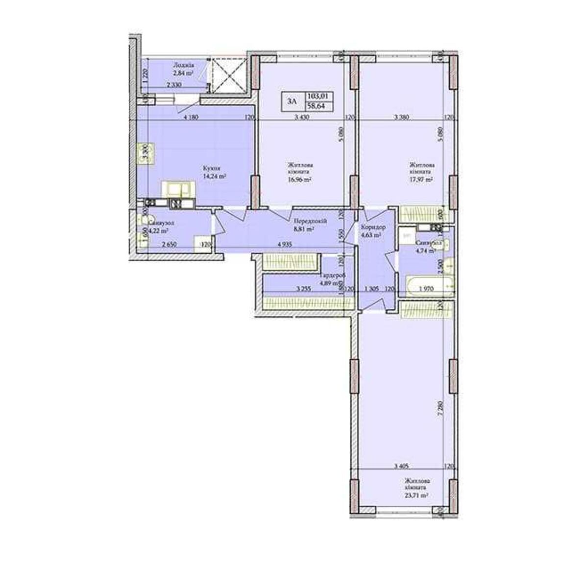 Продається 3к квартира в ЖК Баговутівський фото 1 Продається 3к квартира в ЖК Баговутівський фото 1