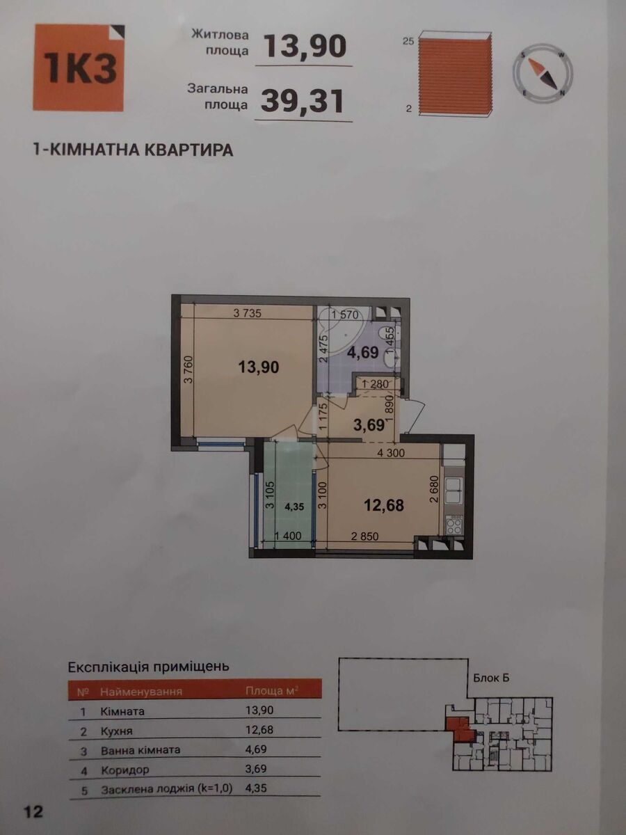 Продаж 1к квартири ЖК Seven фото 1 Продаж 1к квартири ЖК Seven фото 1