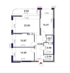 3-к квартира в жк “Great”, найкраще планування фото 3 3-к квартира в жк “Great”, найкраще планування фото 3