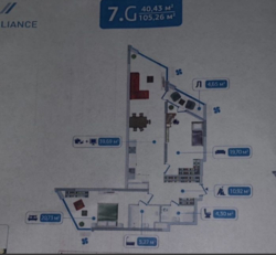 ЖК Зарічний, 2-х кімн. кв., 105 кв. м, Вид на Дніпро фото 2 ЖК Зарічний, 2-х кімн. кв., 105 кв. м, Вид на Дніпро фото 2