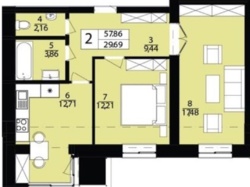 Продам 2-х к.кв. Цена ниже чем у застройщика. фото 2 Продам 2-х к.кв. Цена ниже чем у застройщика. фото 2