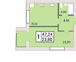 Однокімнатна квартира, зарічанська, власник фото 1 Однокімнатна квартира, зарічанська, власник фото 1