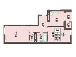 Квартира , 2 кімнати, ЖК 'Над Бугом' фото 22 Квартира , 2 кімнати, ЖК 'Над Бугом' фото 22