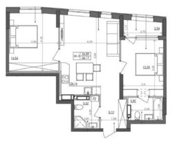 2-�������, �������� ����, 1 �, ����������� ���� 13