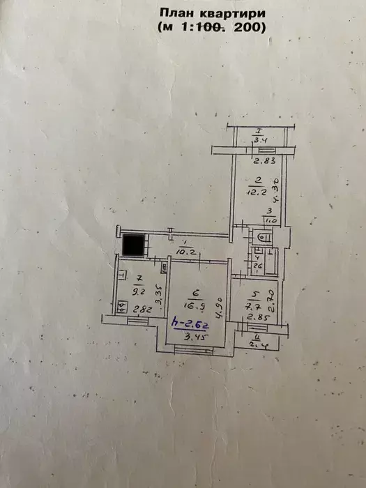 3-кімнатна на 9-му мкр-ні фото 1 3-кімнатна на 9-му мкр-ні фото 1