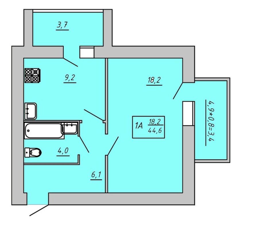 1к ЖК Киевский фото 1 1к ЖК Киевский фото 1