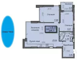 Продается квартира Сумская, Сумы, Заречный, ЖК Айсберг-2 фото 8 Продается квартира Сумская, Сумы, Заречный, ЖК Айсберг-2 фото 8