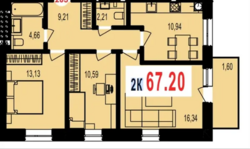 3 кімнатна в ЖК Краківський фото 3 3 кімнатна в ЖК Краківський фото 3