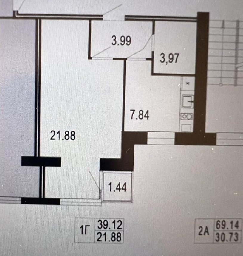 Продаж 1к квартири 39.12 кв. м., ЖК Сімейний комфорт фото 1 Продаж 1к квартири 39.12 кв. м., ЖК Сімейний комфорт фото 1