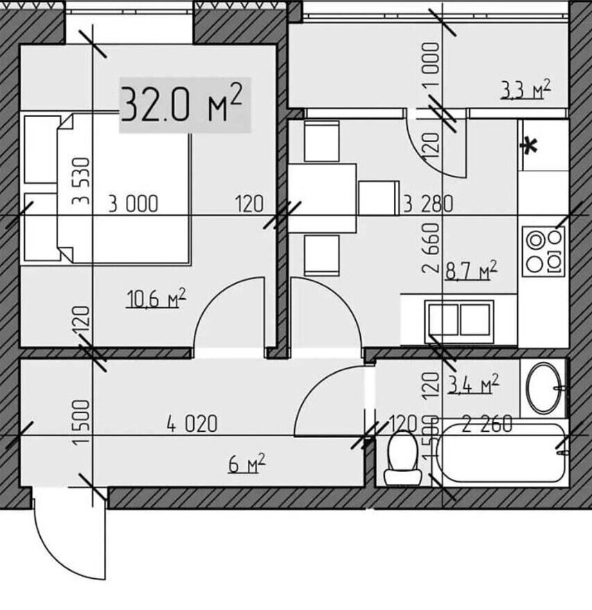 Продаж 1к квартири 32 кв. м., ЖК Джерельний фото 1 Продаж 1к квартири 32 кв. м., ЖК Джерельний фото 1