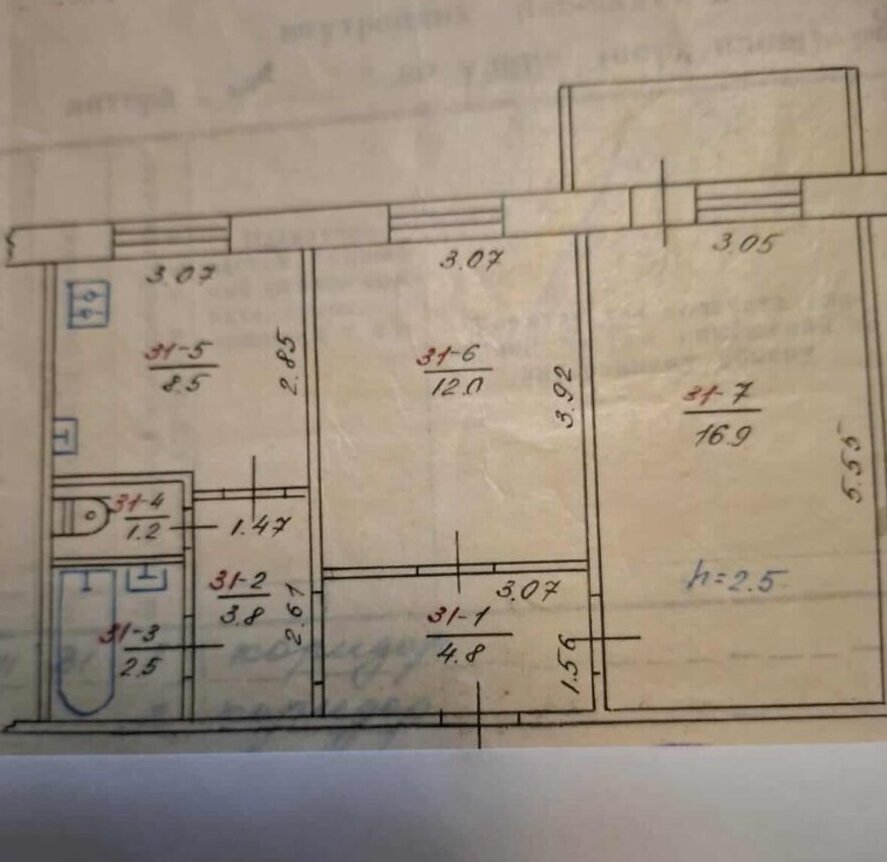 Продаж 2к квартири 50 кв. м на вул. Дачна фото 1 Продаж 2к квартири 50 кв. м на вул. Дачна фото 1